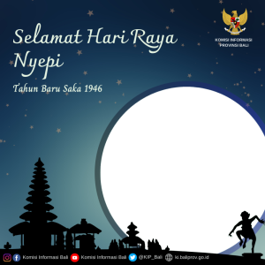 twibbon nyepi KI Provinsi Bali 2024