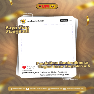 Twibbon Candradimuka Dasar Protokol Bumi Siliwangi XIX