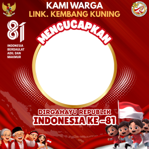 HUT RI KE-81 Dari Kembang Kuning