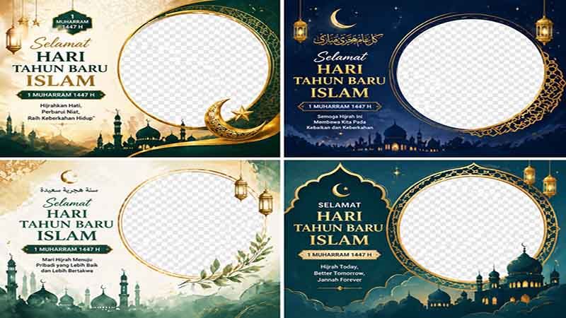Twibbon Tahun Baru Islam 2026 Gratis! Cara Mudah Bikin Desain Keren untuk Status dan Media Sosial