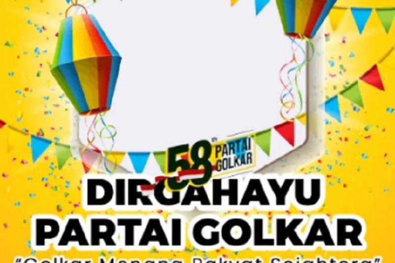 Sambut HUT Partai Golkar 2026 dengan Meriah! Buat Twibbon Keren di RajaFrame.com dan Tunjukkan Dukunganmu!