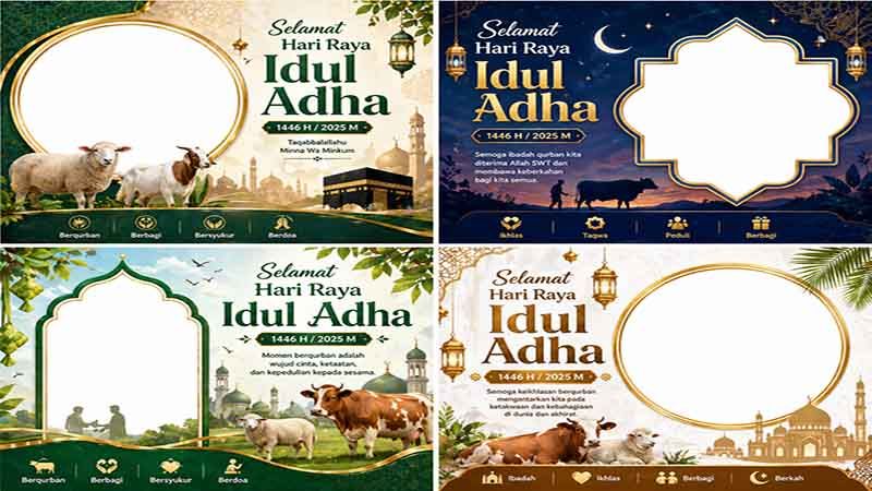 Twibbon Hari Raya Idul Adha 2026 Lagi Viral! Ini Cara Mudah Bikin Desain Keren untuk Ucapan dan Media Sosial