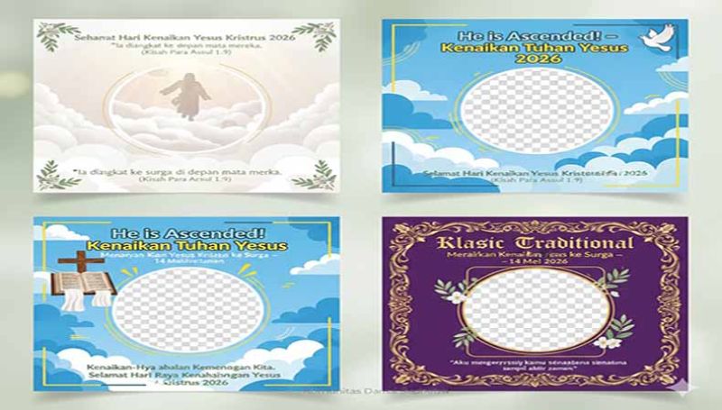 Twibbon Kenaikan Yesus Kristus 2026 Lagi Viral! Rayakan Momen Sakral di Media Sosial Dengan Cara Modern