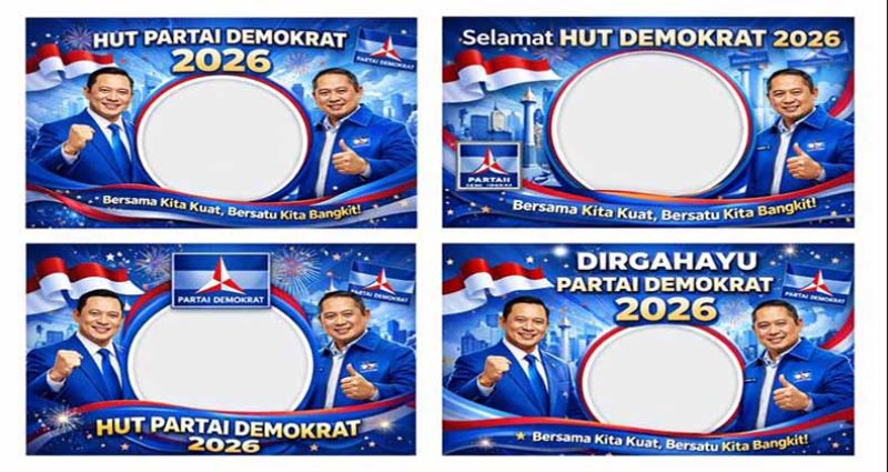 Twibbon HUT Partai Demokrat 2026 Viral di Mana-Mana! Cara Gampang Pasang Desain Keren Lewat Rajaframe.com