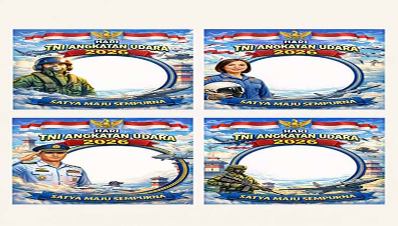 Twibbon Hari TNI AU 2026 Lagi Viral! Cara Bikin Desain Keren yang Bikin Kamu Terlihat Nasionalis Banget