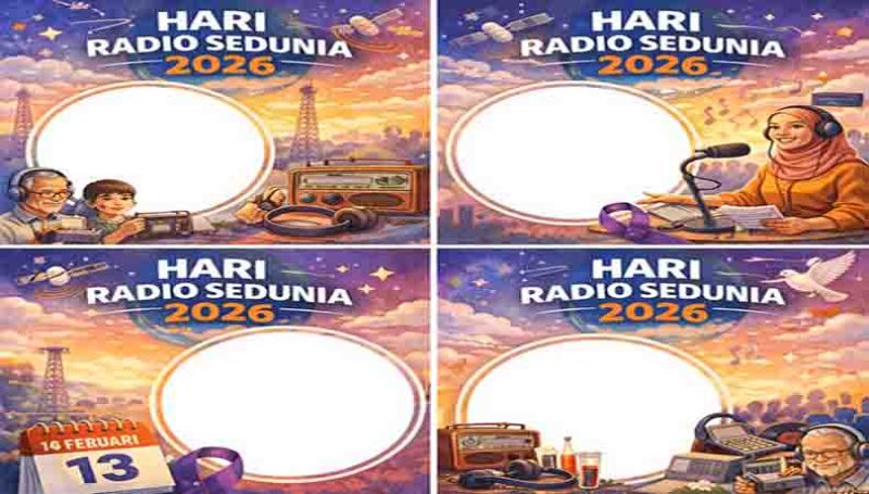 Twibbon Hari Radio Sedunia 2026 Ramai Dipakai! Cara Simpel Tunjukkan Dukungan Lewat Desain Keren