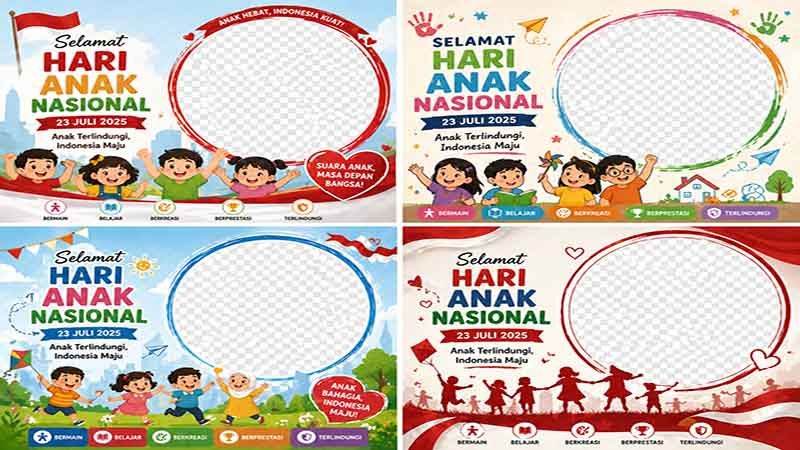 Twibbon Hari Anak Nasional 2026 Lagi Dicari! Ini Cara Dapat Desain Gratis yang Keren dan Siap Dibagikan