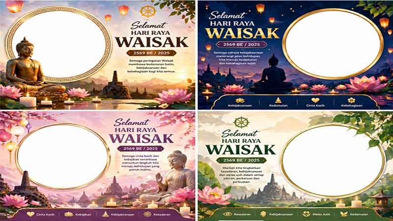 Jangan Asal Desain! Ini Rahasia Twibbon Waisak yang Menarik Perhatian