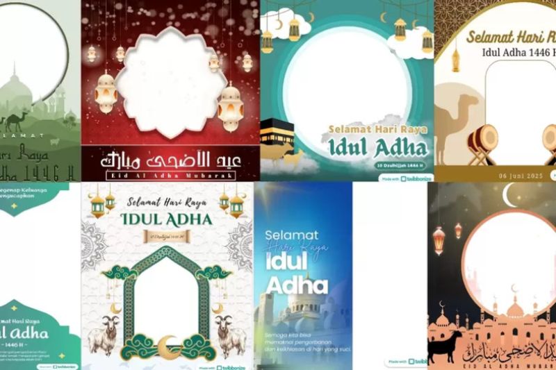 Berkurban Lewat Layar: Rayakan Idul Adha 1447 H dengan Twibbon Karya Rajaframe.com