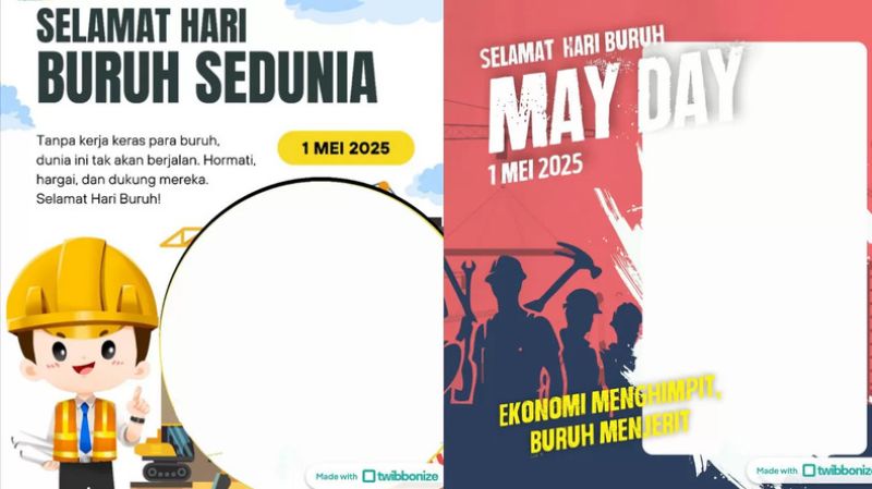 Rayakan Semangat Pekerja dengan Bingkai Digital: Twibbon Hari Buruh dari Rajaframe.com