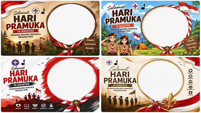 Twibbon Hari Pramuka 2026 Jadi Tren Kreatif untuk Rayakan Semangat Kepanduan