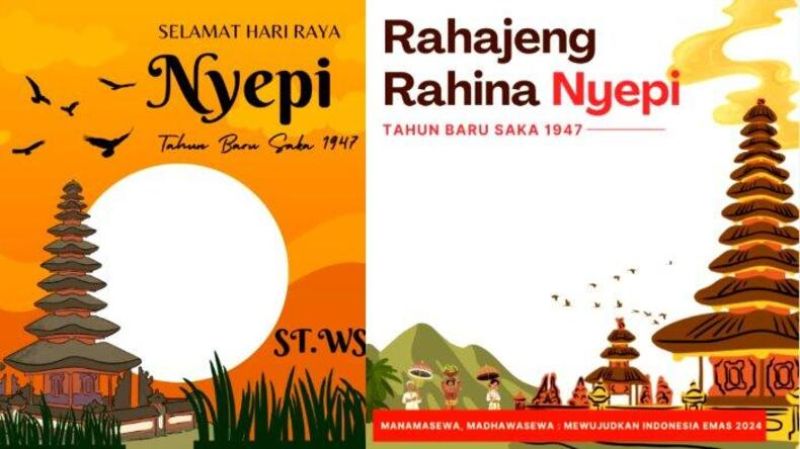 Rayakan Keheningan dengan Karya: Twibbon Hari Suci Nyepi 2026 dari RajaFrame.com