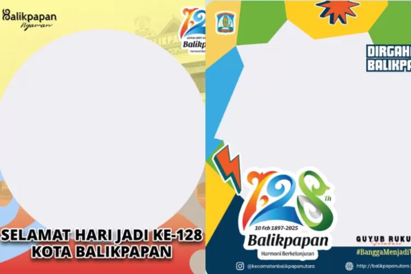 Twibbon Dirgahayu 129 – Berbagi Wajah, Merayakan Kota: Rayakan HUT Kota Balikpapan 2026 dengan RajaFrame.com