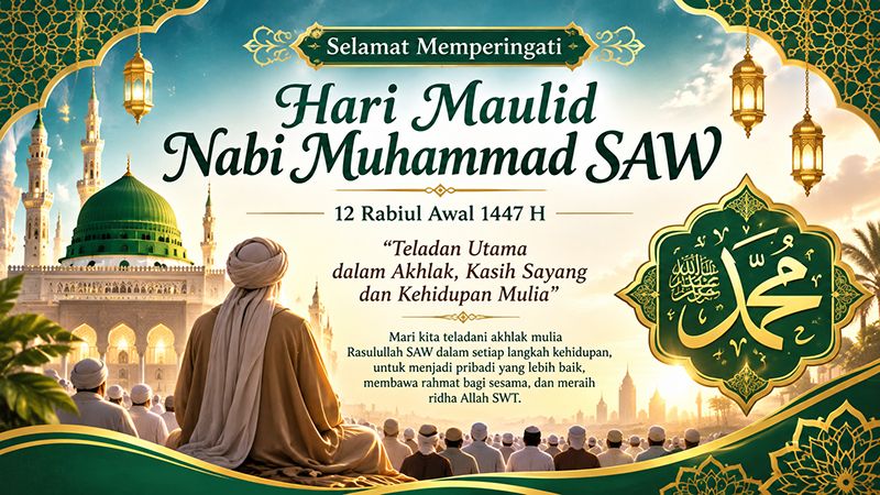 Hari Maulid Nabi Muhammad SAW 2026: Momentum Meneladani Akhlak Rasulullah dan Mempererat Ukhuwah Islamiyah