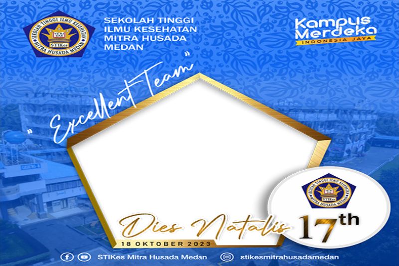 Rayakan Dies Natalis 2026 STIKes Mitra Husada Medan dengan Twibbon Keren dari Rajaframe.com