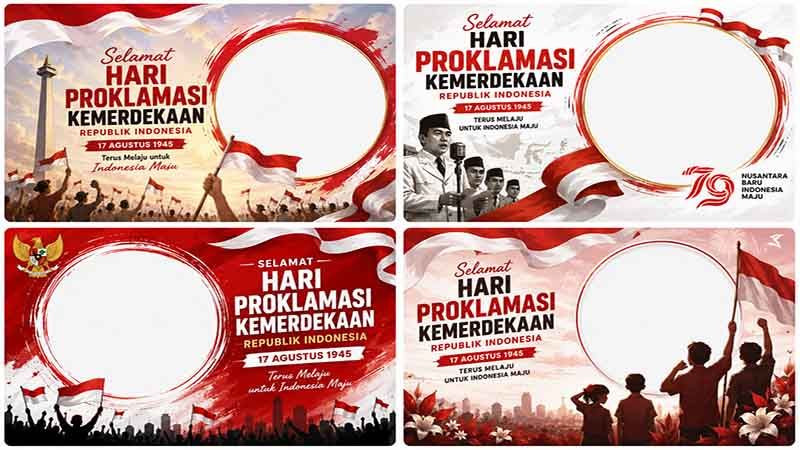 25+ Twibbon Hari Proklamasi Kemerdekaan RI 2026 yang Keren dan Gratis, Rayakan 17 Agustus Lebih Meriah!