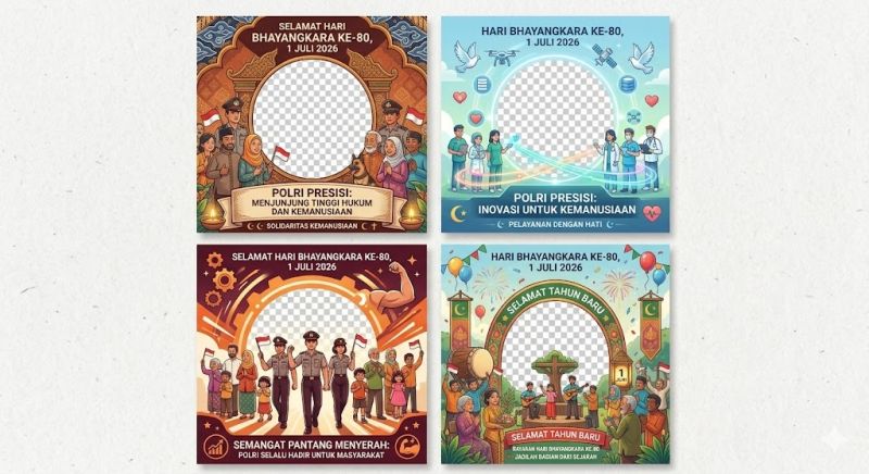 Bikin Profil Makin Keren! Pasang Twibbon Hari Bhayangkara 2026 dan Tunjukkan Dukunganmu