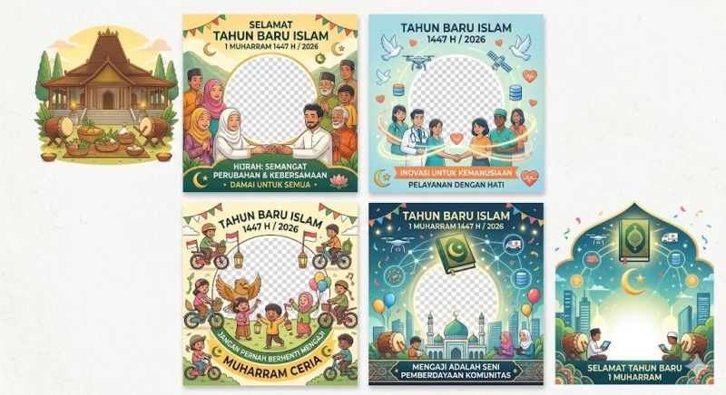 Pasang Twibbon Tahun Baru Islam 2026! Cara Kreatif Rayakan 1 Muharram Biar Profilmu Makin Inspiratif