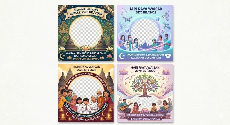 Bongkar! Cara Twibbon Hari Raya Waisak 2026 yang Bikin Profil Medsosmu Bercahaya dan Menginspirasi Semua Orang!