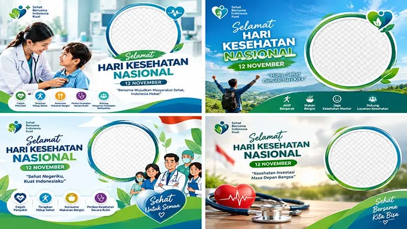 Sambut Hari Kesehatan Nasional 2026 dengan Twibbon Kreatif! Ramaikan Kampanye Hidup Sehat Bersama RajaFrame