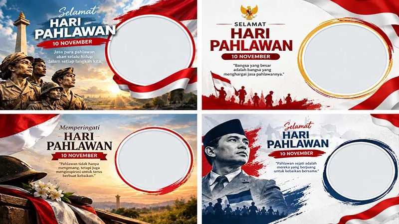 Sambut Hari Pahlawan 2026 dengan Twibbon Kreatif, Ramaikan Semangat Nasionalisme di Media Sosial!