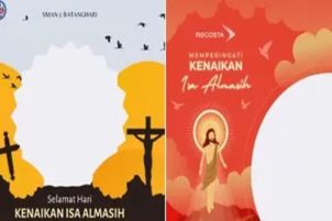 Rayakan Kenaikan Isa Almasih 2026 dengan Twibbon Kreatif dari RajaFrame.com