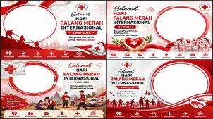 Terungkap! Desain Twibbon Hari Palang Merah yang Paling Banyak Dipakai