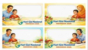 Twibbon Hari Gizi Nasional 2026 Jadi Viral! Ini Cara Ikut Kampanye Sehat dengan Desain Keren dan Gratis