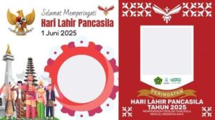 Semarakkan Hari Lahir Pancasila dengan Bingkai Semangat Merah Putih: Desain Twibbon Keren di Rajaframe.com