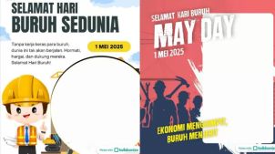 Rayakan Semangat Pekerja dengan Bingkai Digital: Twibbon Hari Buruh dari Rajaframe.com