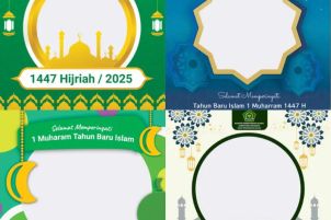 Berbagi Kemenangan Lewat Desain: Twibbon Idulfitri 1447 Hijriah dari RajaFrame.com, Rayakan dengan Kreativitas