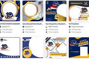 Semangat Restorasi dalam Bingkai Digital: Meriahkan HUT ke-15 Partai NasDem 2026 dengan Twibbon Karya Rajaframe.com