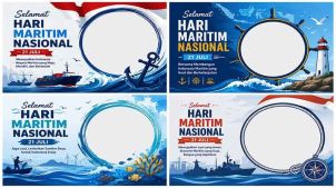 30+ Twibbon Hari Maritim Nasional 2026 Paling Keren, Rayakan Semangat Bahari Indonesia dengan Desain Inspiratif