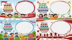 Terbongkar! Desain Twibbon Hari Anak Nasional 2026 yang Bikin Viral