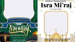 Hiasi Momen Isra Mi’raj 2027 dengan Twibbon Kreatif dari Rajaframe.com