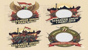 Bikin Merinding! Twibbon Hari Peristiwa Serangan Umum 1 Maret 2026 Jadi Cara Kekinian Mengenang Sejarah Bangsa