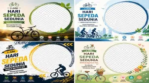 Twibbon Hari Sepeda Sedunia 2027: Rayakan Semangat Bersepeda dengan Desain Kreatif dan Inspiratif!