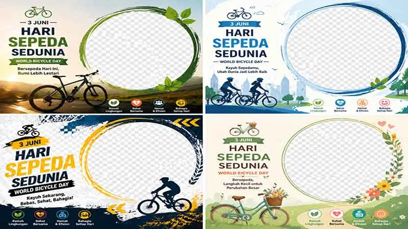 Twibbon Hari Sepeda Sedunia 2027: Rayakan Semangat Bersepeda dengan Desain Kreatif dan Inspiratif!